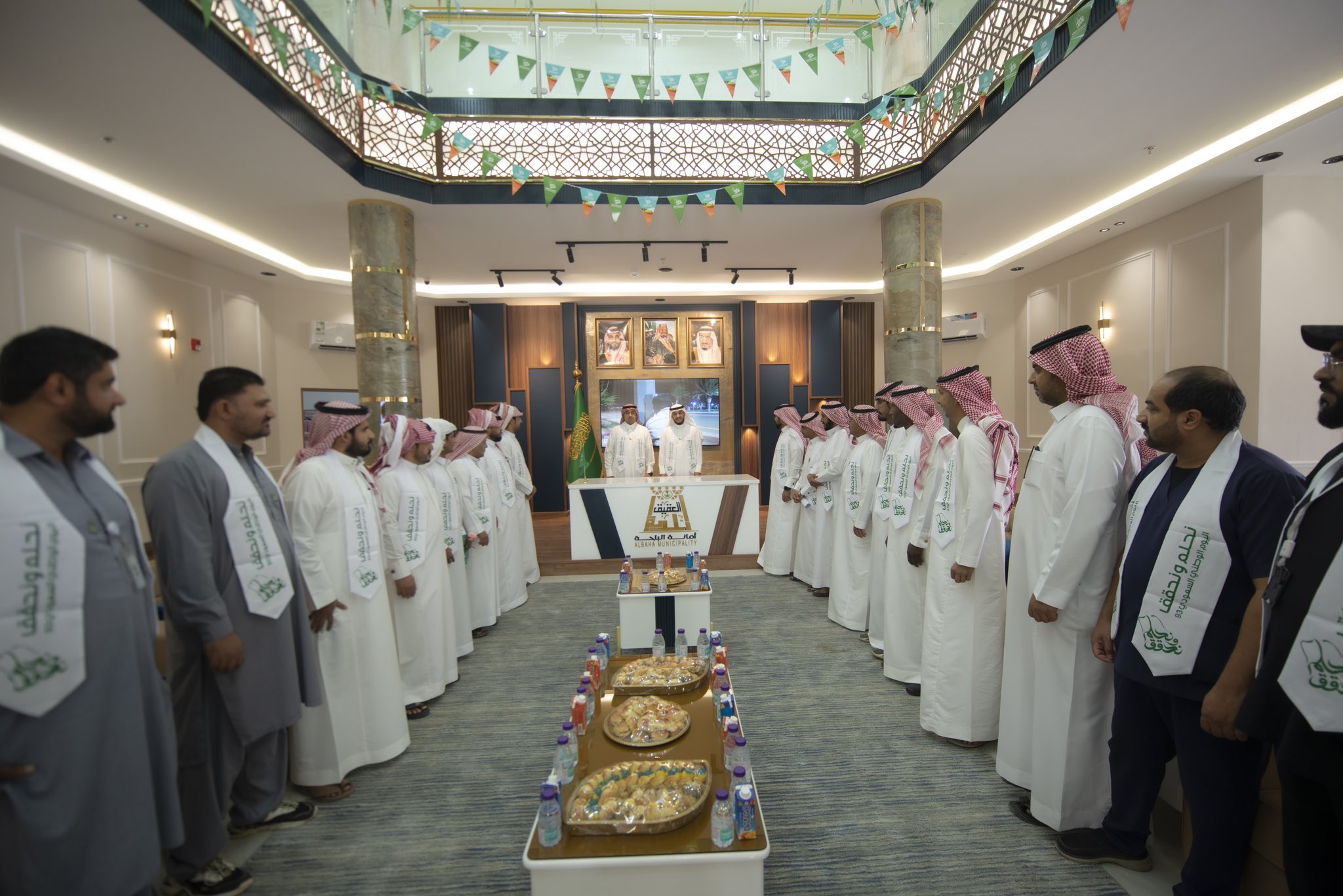 The Municipality of Al-Aqiq Governorate held a celebration on the occasion of the 93rd National Day