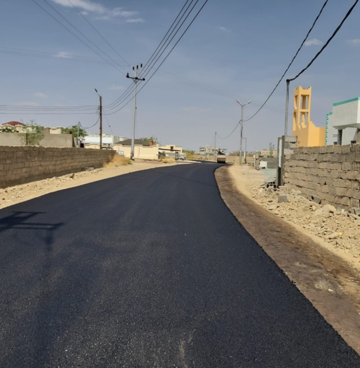 Asphalting, sidewalks and lighting for Al-Aqiq centers