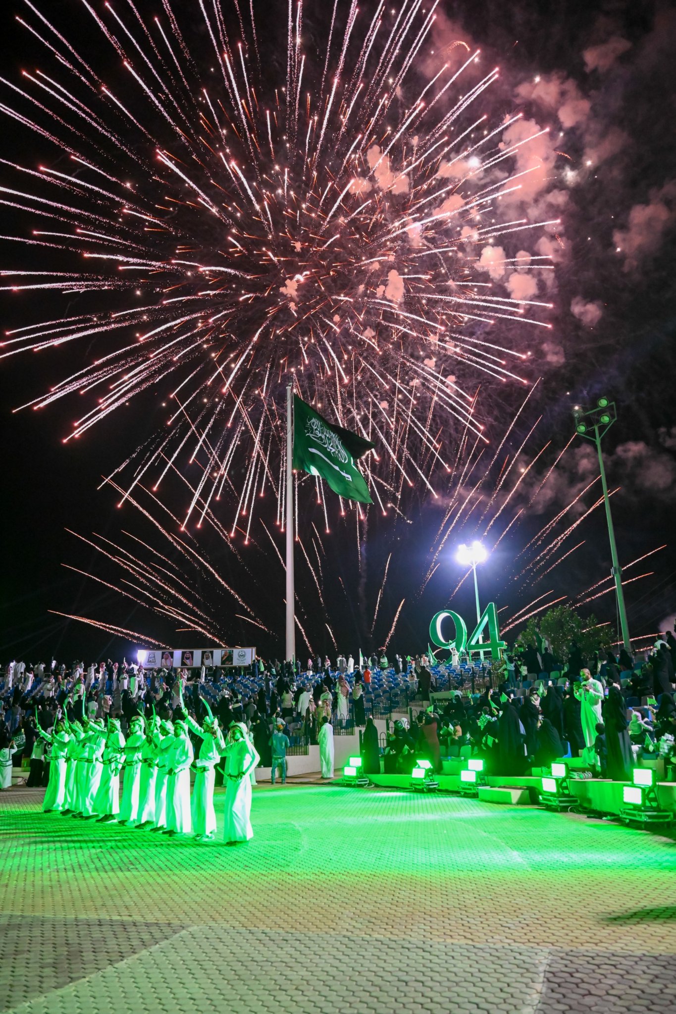 Al-Qara Governorate residents celebrate the 94th National Day