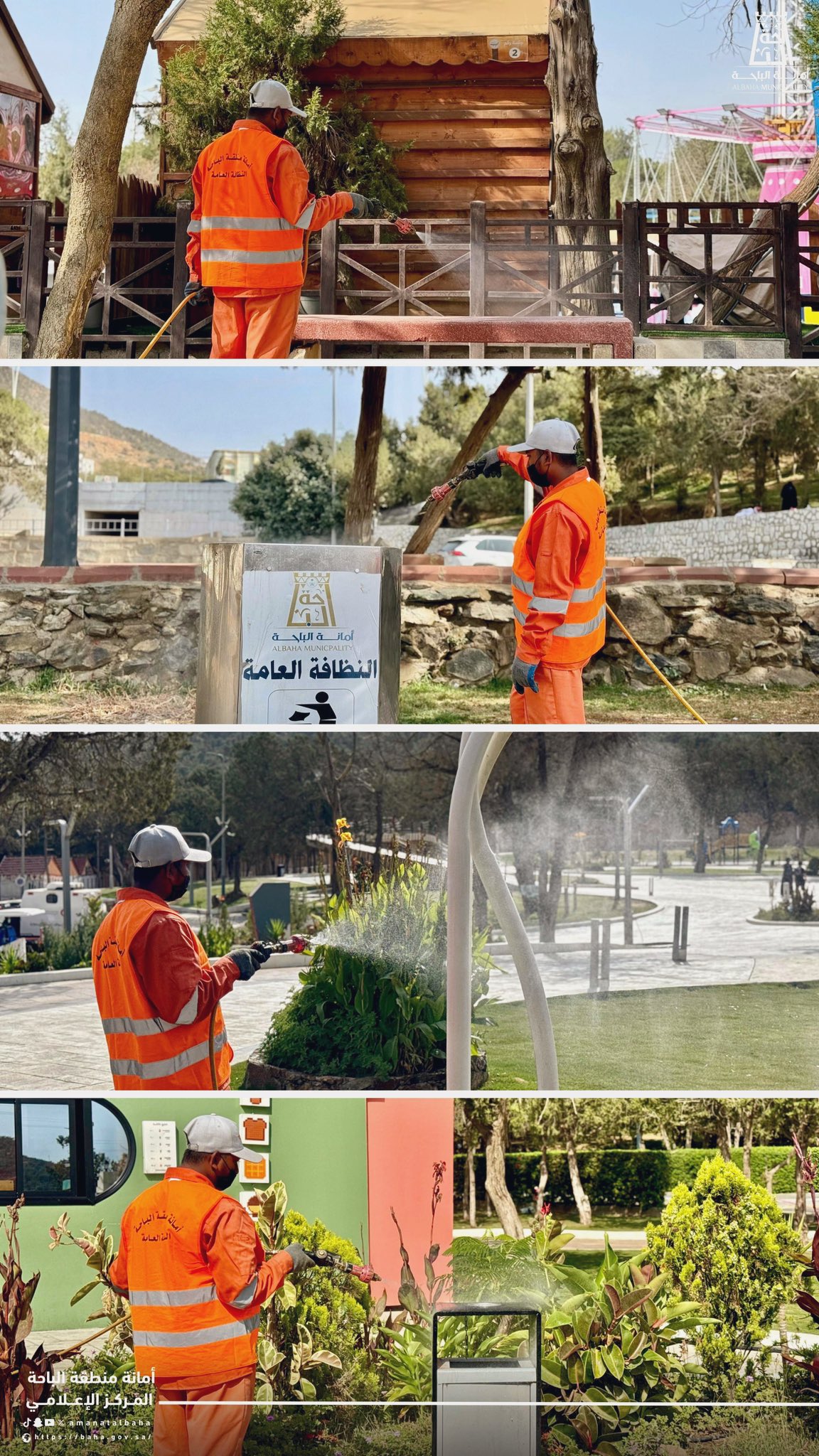 Daily Spraying and Disinfection of Parks and Recreational Areas to Ensure a Healthy Environment