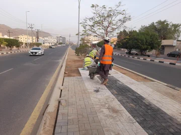 Maintenance and rehabilitation of sidewalks in the central islands